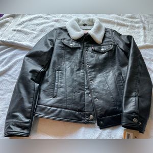 Faux leather jacket